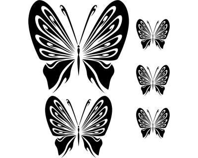 Schmetterling Wandtattoo Set 1 - Ansicht 1