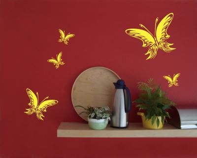 Schmetterling Wandtattoo Set 4