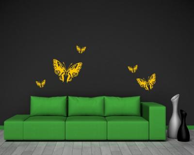 Schmetterling Wandtattoo Set 6 - Ansicht 2