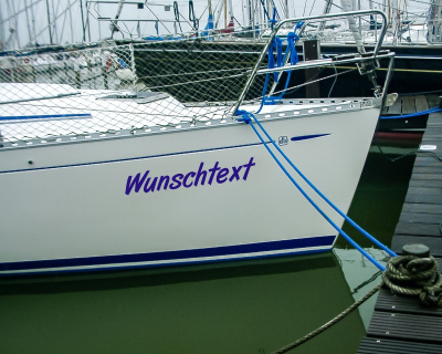 2x Bootsnamen Aufkleber - Ansicht 3