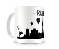 Tasse Ruhrpott Skyline Tasse Modellnummer  wei/schwarz