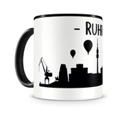 Tasse Ruhrpott Skyline Tasse Modellnummer  schwarz/schwarz