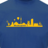 T-Shirt Ruhrpott Skyline royal blau/goldgelb L Sonderangebot