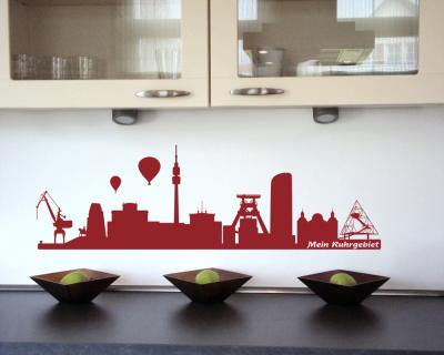 Wandtattoo Ruhrgebiet Skyline