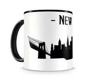 Tasse New York Skyline Tasse Modellnummer  schwarz/schwarz