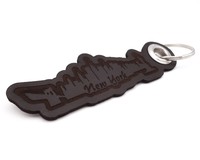 Schlüsselanhänger New York Schlüsselanhänger Modellnummer   dunkel braun/graviert
