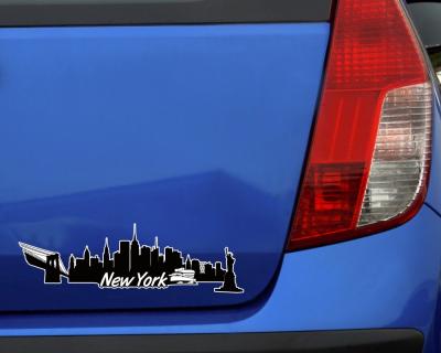 New York Skyline Autoaufkleber - Ansicht 3