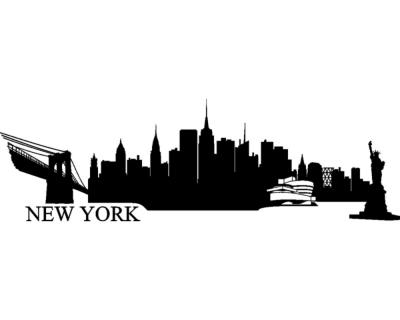 Wandtattoo New York Skyline