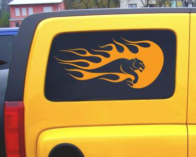 Flammenaufkleber Puma Motiv 589 - Ansicht 2