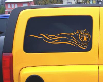 Flammenaufkleber Tiger Motiv 592 - Ansicht 2
