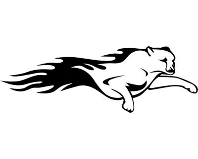 Flammenaufkleber Puma Motiv 615