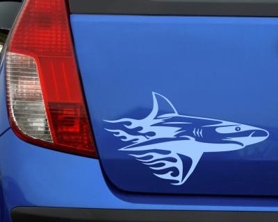 Tribalsticker weier Hai Motiv 628 - Ansicht 2