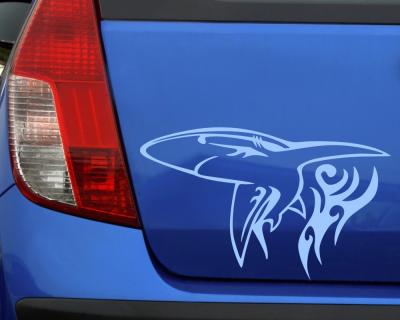 Flammensticker weier Hai Motiv 630 - Ansicht 2