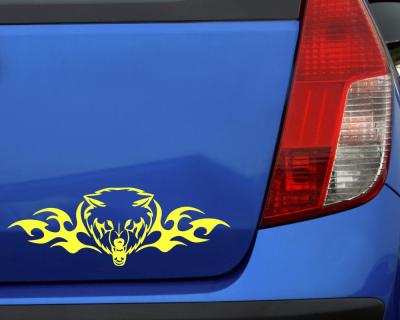 Flammentribal Wolf Motiv 635 - Ansicht 3