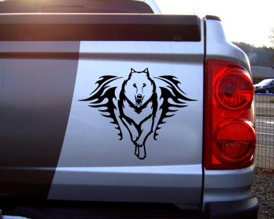 Tribalaufkleber Wolf 636 - Ansicht 2