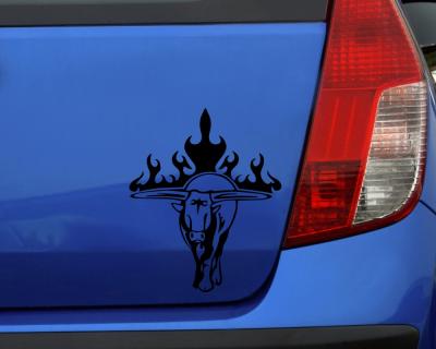 Flammenaufkleber Stier Bulle Motiv 647 - Ansicht 2