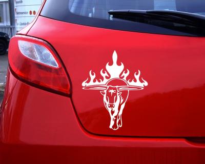 Flammenaufkleber Stier Bulle Motiv 647 - Ansicht 3