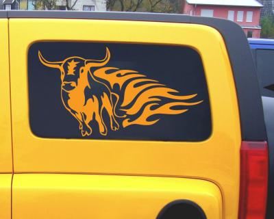 Flammentribal Stier Motiv 654 - Ansicht 2