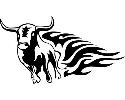 Flammentribal Stier Motiv 654