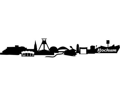 Bochum Skyline Aufkleber - Ansicht 1
