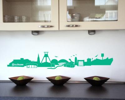 Wandtattoo Bochum Skyline - Ansicht 2