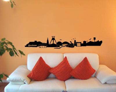 Wandtattoo Bochum Skyline