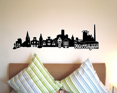 Hattingen Skyline Wandtattoo