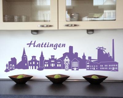 Wandtattoo Hattingen Skyline - Ansicht 2