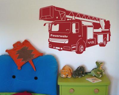 Wandtattoo Feuerwehr