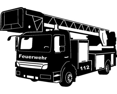 Wandtattoo Feuerwehr