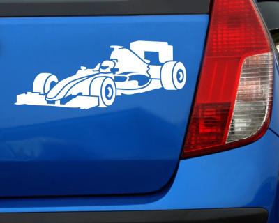 Rennwagen Aufkleber