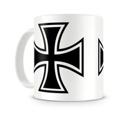 Tasse mit dem Motiv Eisernes Kreuz Tasse Modellnummer  wei/schwarz