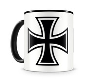 Tasse mit dem Motiv Eisernes Kreuz Tasse Modellnummer  schwarz/schwarz