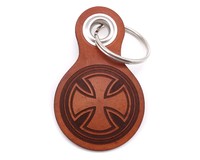 Schlsselanhnger Eisernes Kreuz Schlsselanhnger Modellnummer  cognac braun/graviert