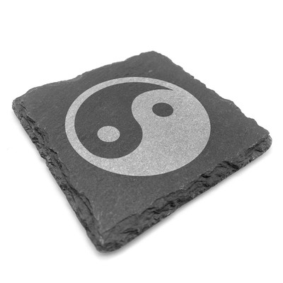 Untersetzer mit Yin & Yang Gravur - Ansicht 3