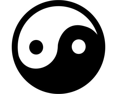 Aufkleber Yin & Yang