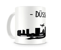 Tasse Dsseldorf Skyline Tasse Modellnummer  wei/schwarz