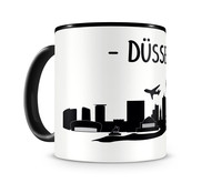 Tasse Dsseldorf Skyline Tasse Modellnummer  schwarz/schwarz