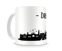 Tasse Dresden Skyline Tasse Modellnummer  wei/schwarz