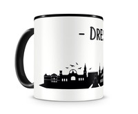 Tasse Dresden Skyline Tasse Modellnummer  schwarz/schwarz