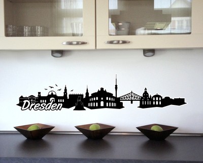 Dresden Skyline Wandtattoo - Ansicht 2
