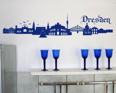 Wandtattoo Dresden Skyline - Ansicht 2