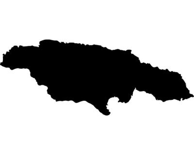 Jamaika Wandtattoo Insel