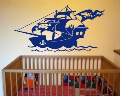 Wandtattoo Piratenschiff - Ansicht 2