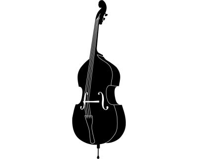 Wandtattoo Kontrabass - Ansicht 1