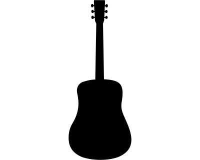 Akustische Gitarre Aufkleber Aufkleber