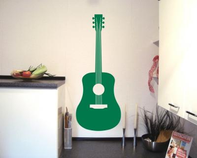 Wandtattoo akustische Gitarre Wandtattoo