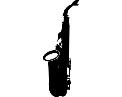 Saxophon Aufkleber