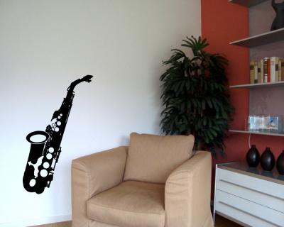 Wandtattoo Saxophon