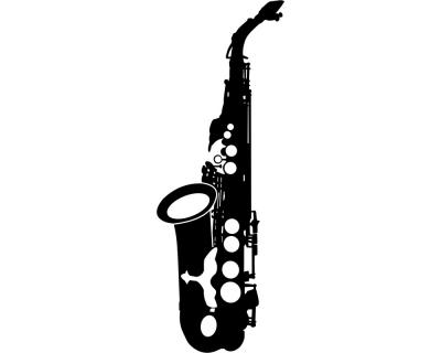 Wandtattoo Saxophon